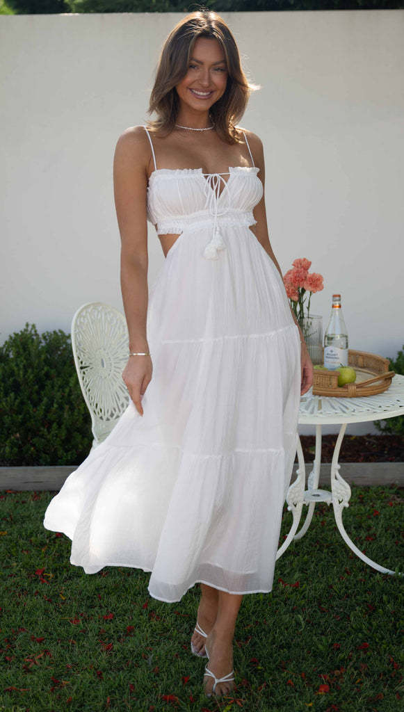 Sweetheart Neckline A-Line Maxi DressClistos