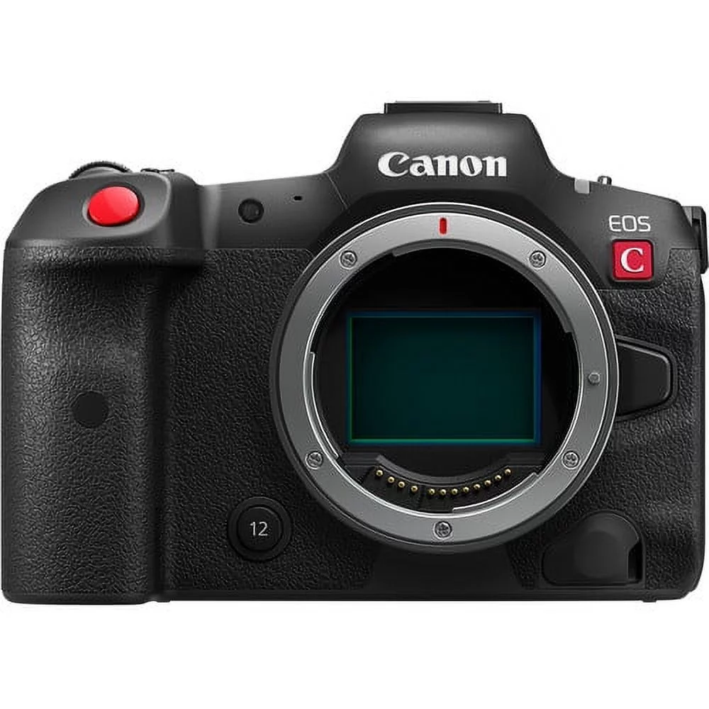 Canon EOS R5 C Mirrorless Cinema Camera 24-105STM Lens + COMMANDER Starter Kit + Lens Filters + CASE + 64GB Memory Card+Extra Battery+Shot-Gun Microphone (18PC Bundle)