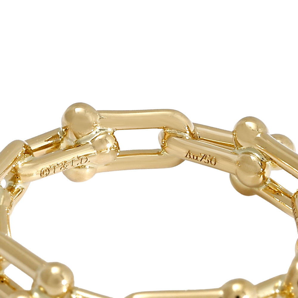 Tiffany & Co. Hardware Microlink Ring 18K Yellow Gold 72667344