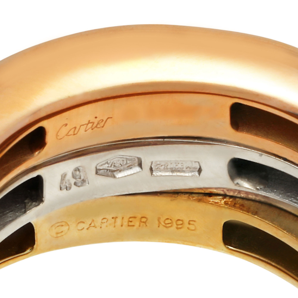 Cartier Mobilis Ring Tri-Gold