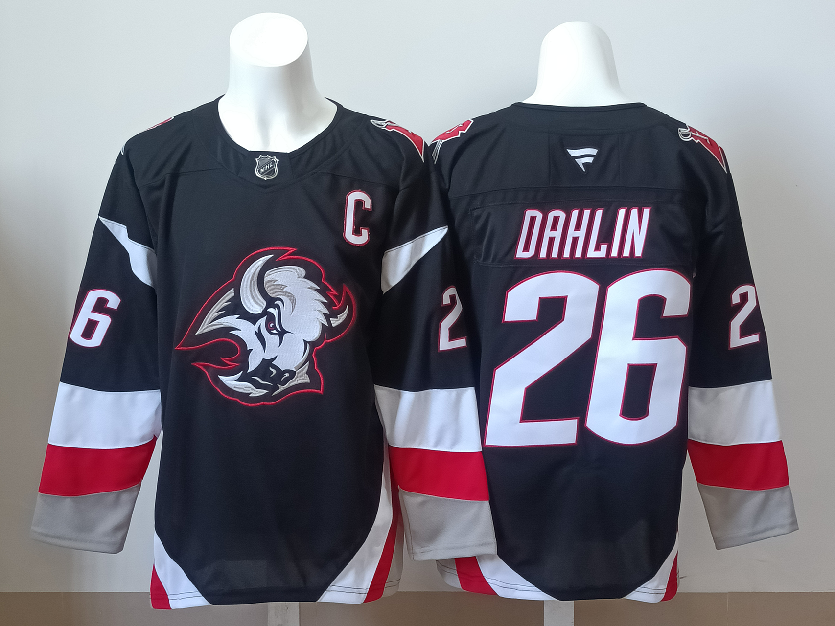Men's Buffalo Sabres Rasmus Dahlin #26 Fanatics Black Player Jersey