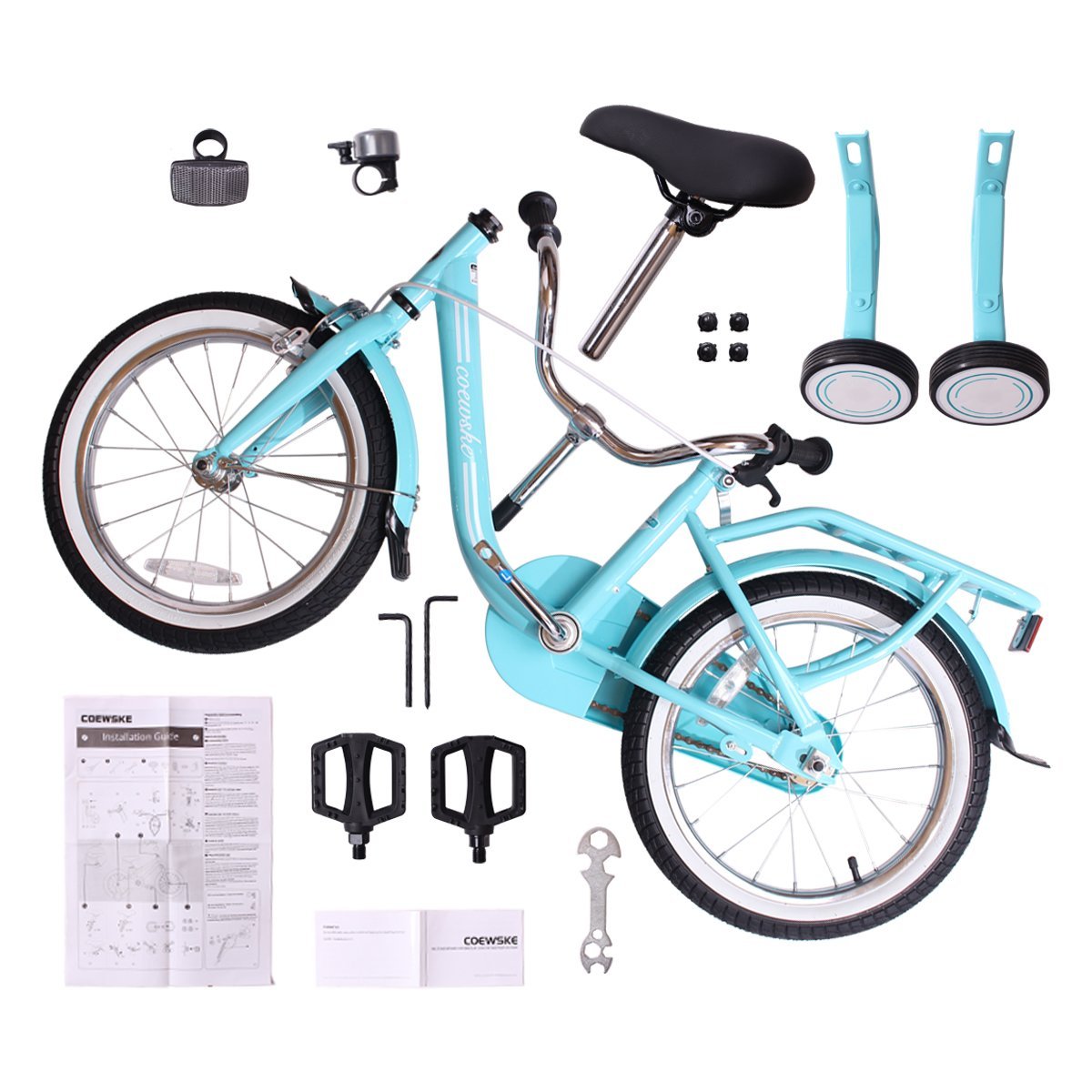 COEWSKE Steel Children Bicycle Training