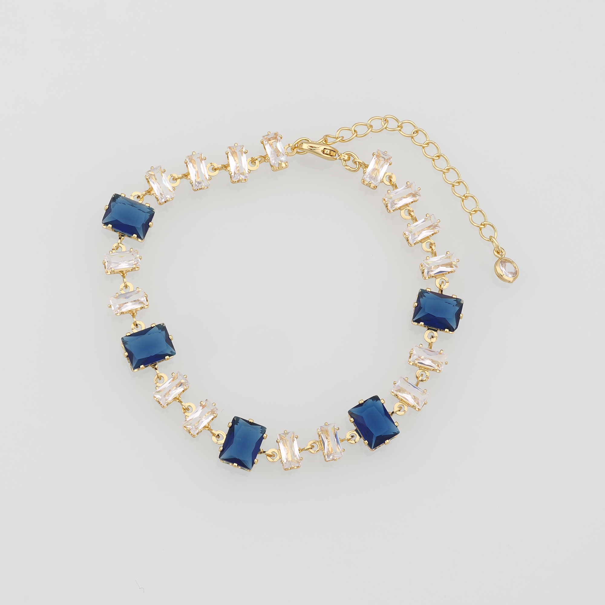 18K Gold Filled Rectangle Bracelet,Zircon Bracelet,Gemstone Bracelet,Adjustable Bracelet,Gift For Her