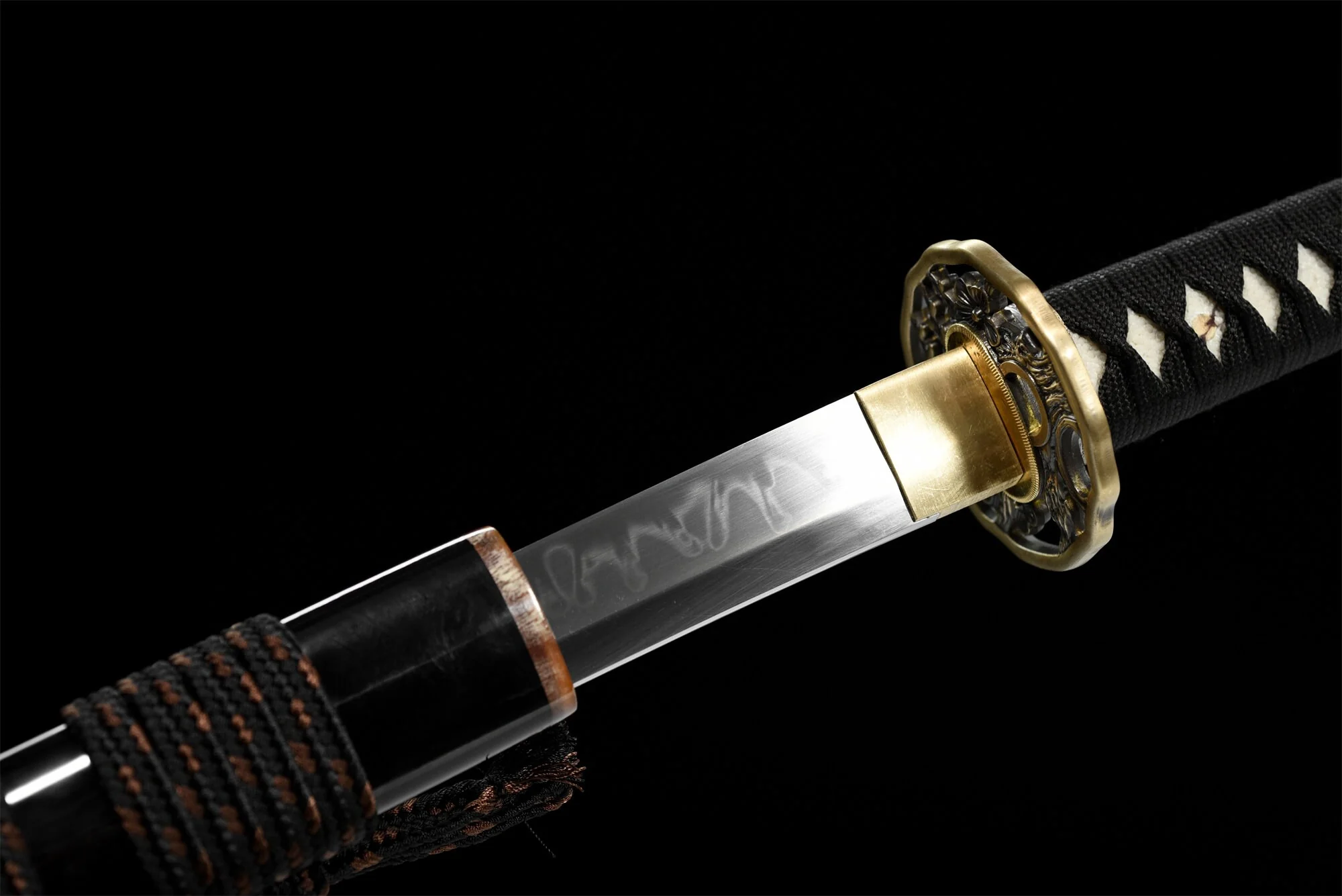 Dragon Carved Katana – T10 Clay Tempered, Full Tang