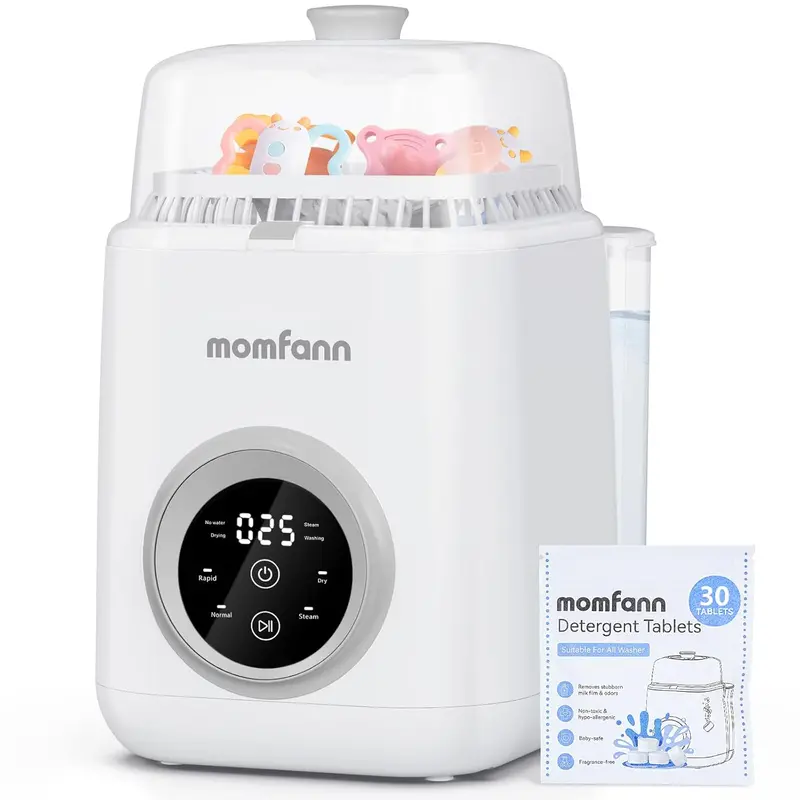 Rapid 19-Minute Baby Bottle Washer – All-in-One Sterilizing & Drying System for Bottles and Essentials
