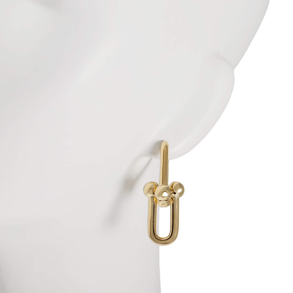 Tiffany & Co. Hardware Link Earrings 18K Yellow Gold 60006355