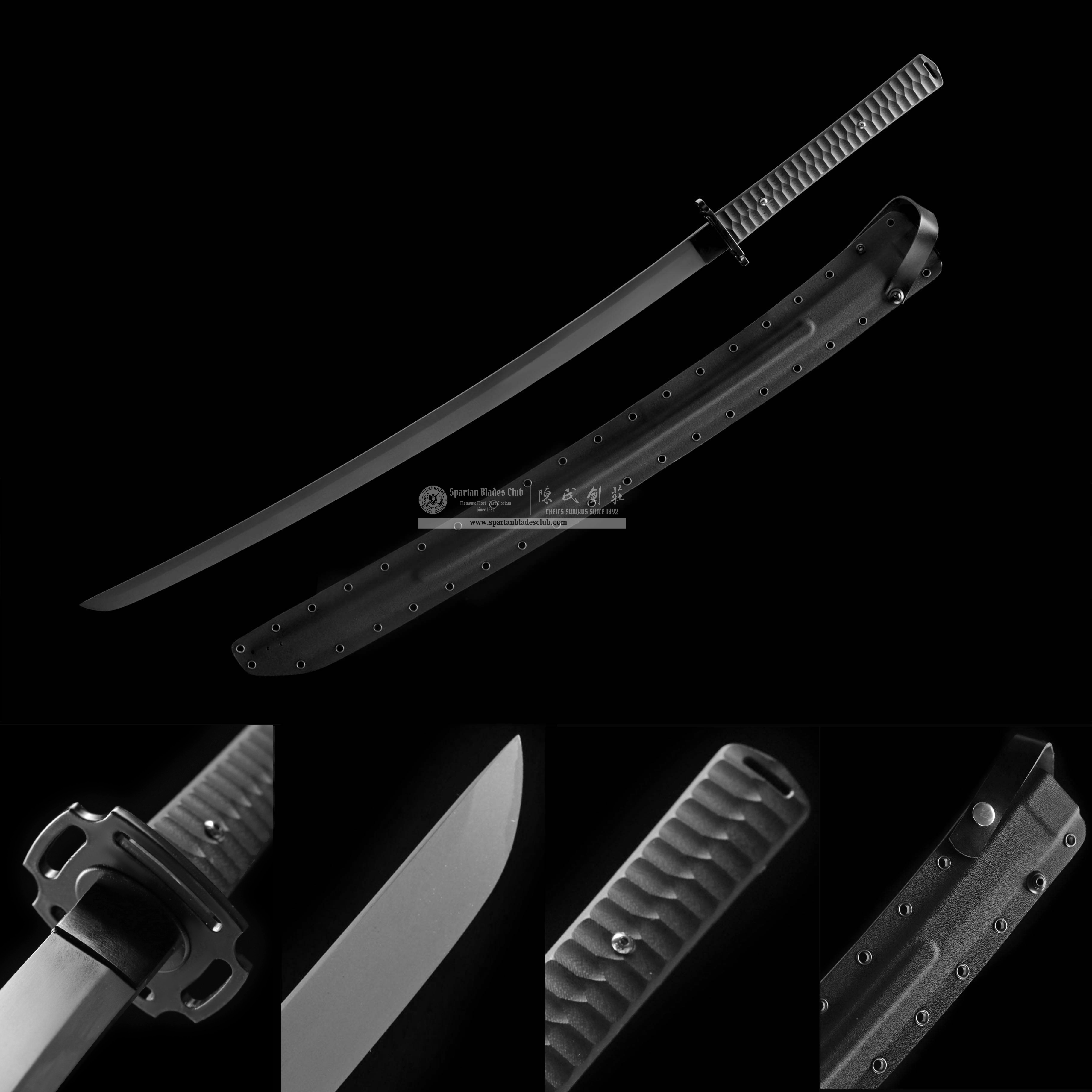 LRT11 | Stellar Berserk | Tactical Katana(Shinogi-Zukuri) | T10 High Carbon Steel | Titanium Coated | Heat-Colored Black Stainless Fittings | Full Tang | Battle-ready | Spartan Blades Club (陳氏劍莊 CHEN'S SWORDS 1892) - Spartan Blades Club - 陳氏劍莊1892