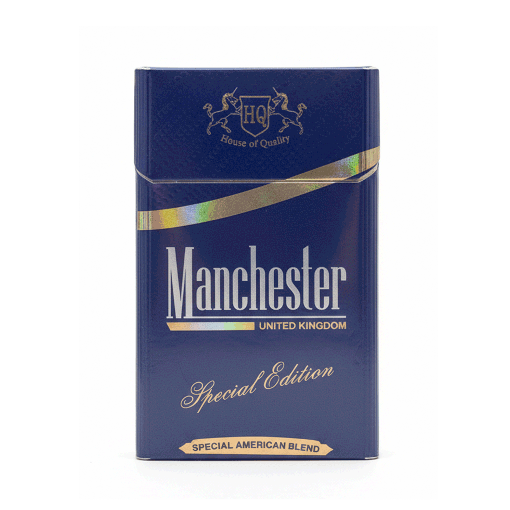Manchester United Kingdom Special Edition premium cigarette pack in luxurious red and gold