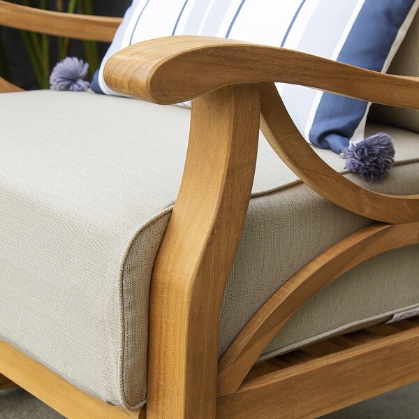 Cambridge Casual Lowell Teak Patio Rocking Chair