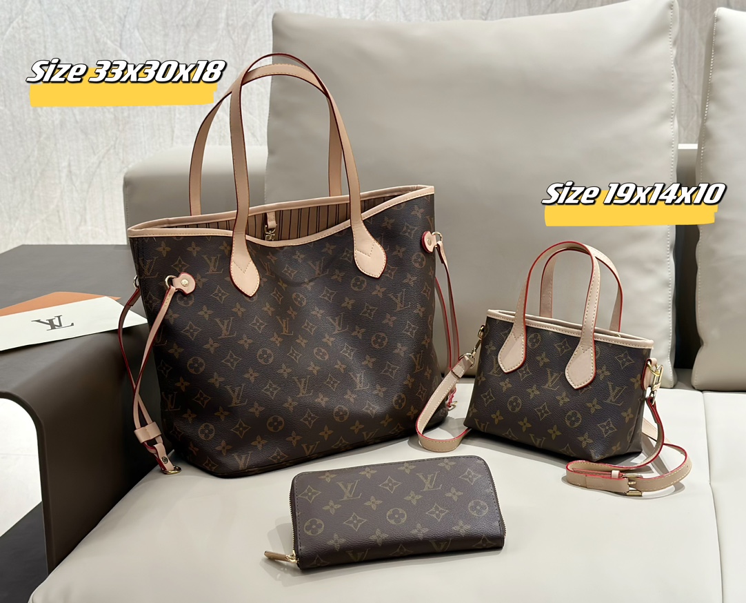 LV neverfull three piece combination set - cnluxepick