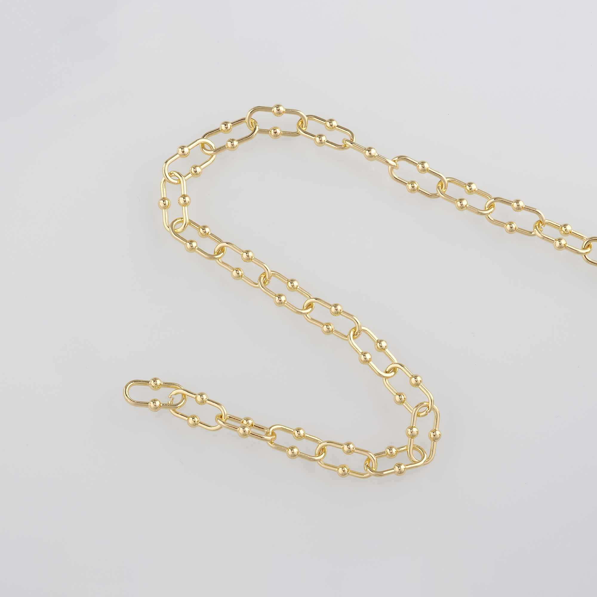 18K Gold Filled Cable Chain Necklace,Dainty Thin Link Chain,Gold Chain Necklace for Women DIY Jewelry Making Supply