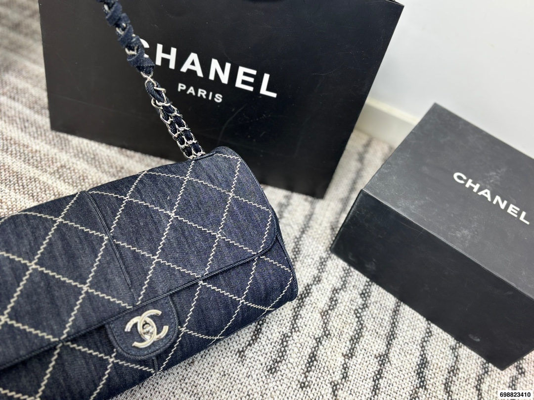 Chanel Denim Jumbo Bag - cnluxepick