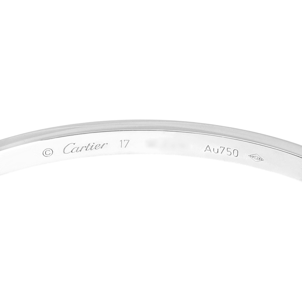 Cartier Love Pave Bracelet 18K White Gold Diamond N6710800