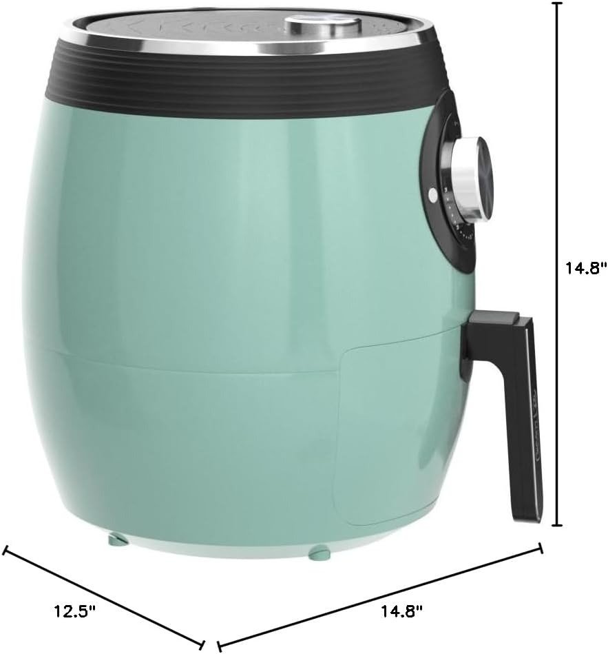 6QT Electric Air Fryer, 1700W, Adjustable Temperature Control, Nonstick Basket, Auto Shut-Off, 400°F Max Temp