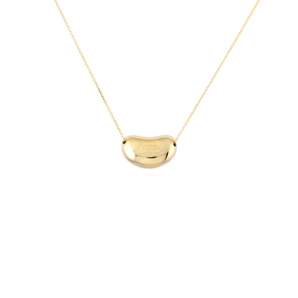 Tiffany & Co. Elsa Peretti Beans Necklace 18K Yellow Gold