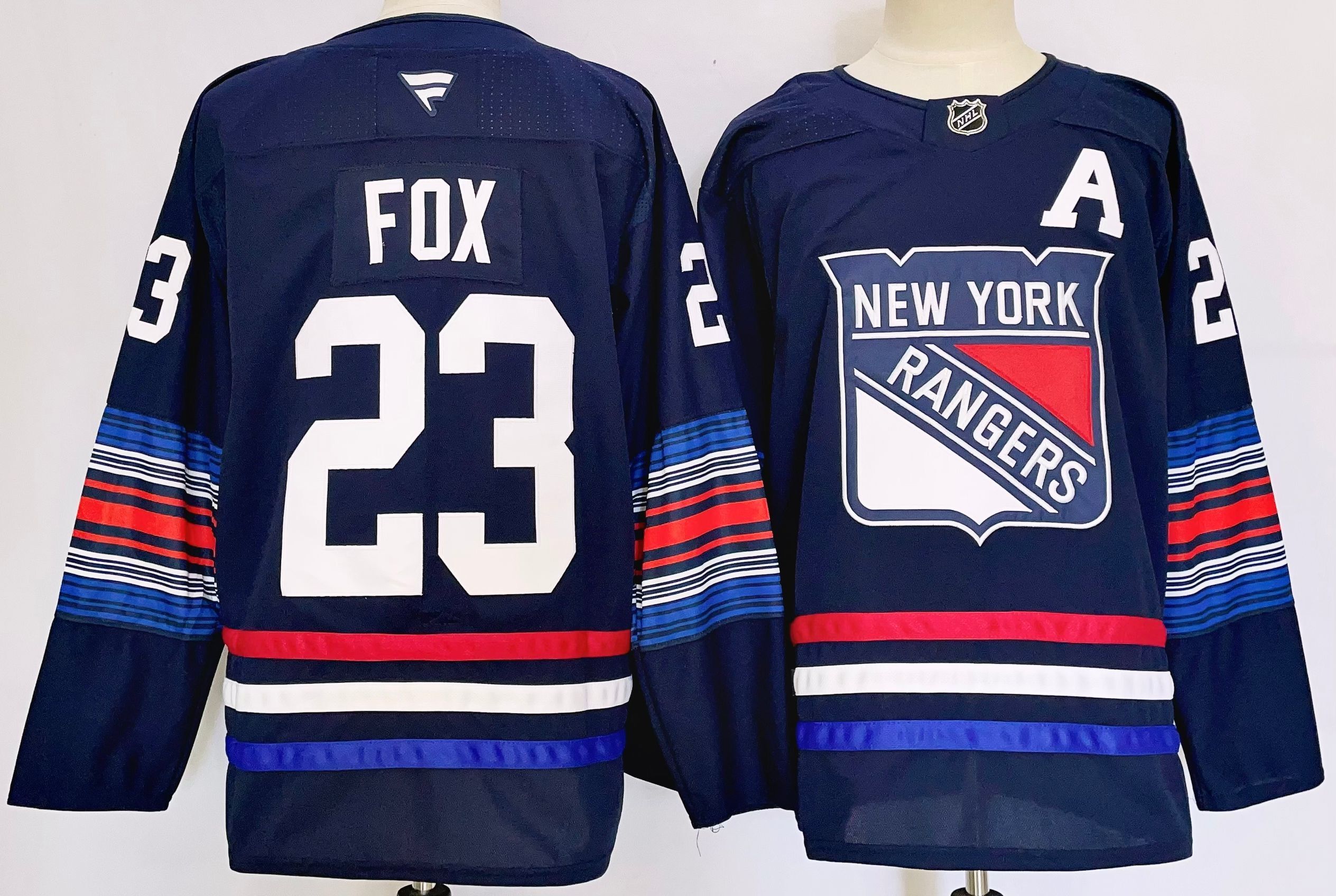 Men's New York Rangers Adam Fox #23 Fanatics Navy Player Jersey