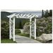 Vita 88″ x 32″ x 86.5″ Fairfield Grande Vinyl Arbor, White, VA84231
