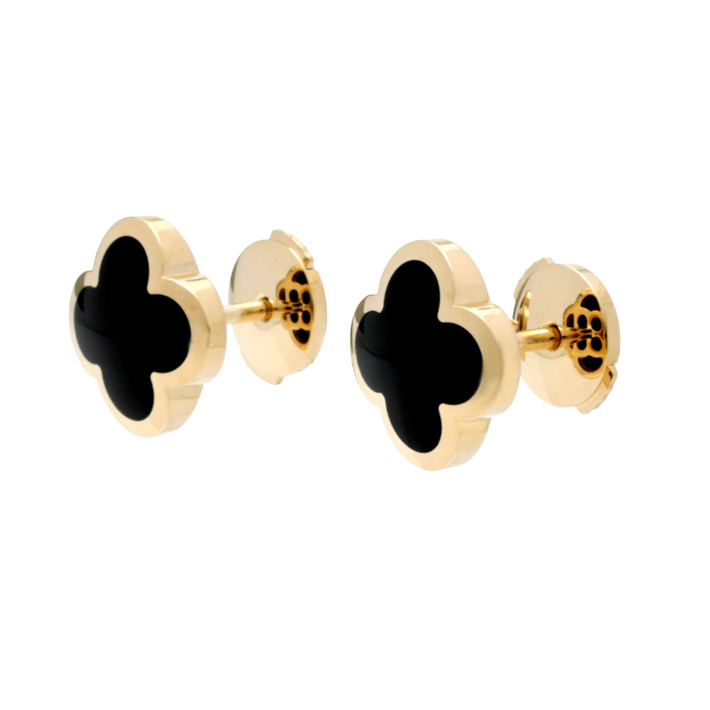 Van Cleef & Arpels Pure Alhambra Earrings 18K Yellow Gold VCARB14000