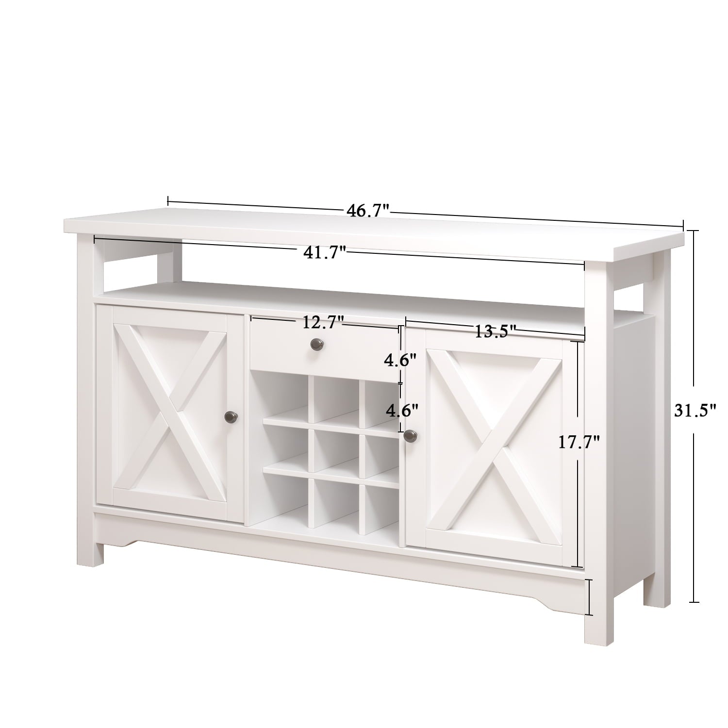 Catrimown Farmhouse Coffee Bar Cabinet, 47