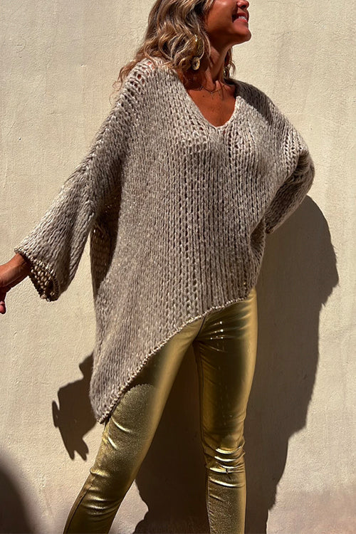 Oversized Dolman Knit SweaterClistos