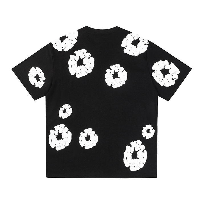 Denim Tear Kapok Flower Short-Sleeved Shorts - cnluxepick