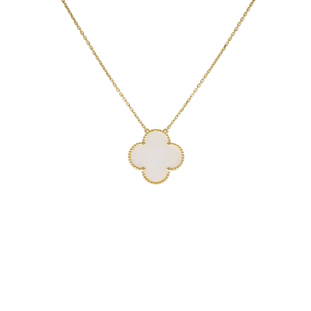 Van Cleef & Arpels Magic Alhambra Ginza Edition Necklace 18K Yellow Gold Mother of Pearl VCARO41300