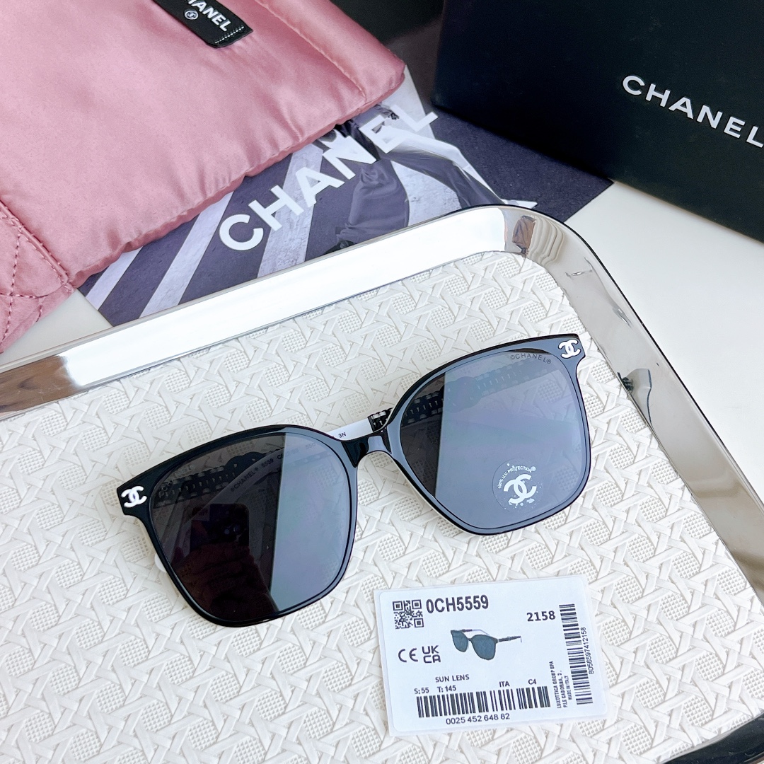 Chanel double braided temple sunglasses high version - cnluxepick