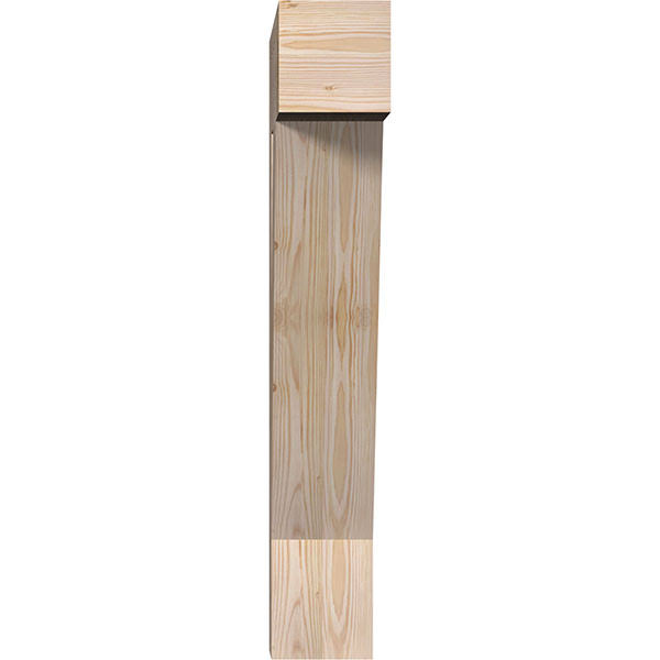 Ekena Millwork BKT06X22X34TRA05SDF 5 1/2x22W x 22x22D x 34x22H Traditional Block Smooth BRACKET, Douglas Fir