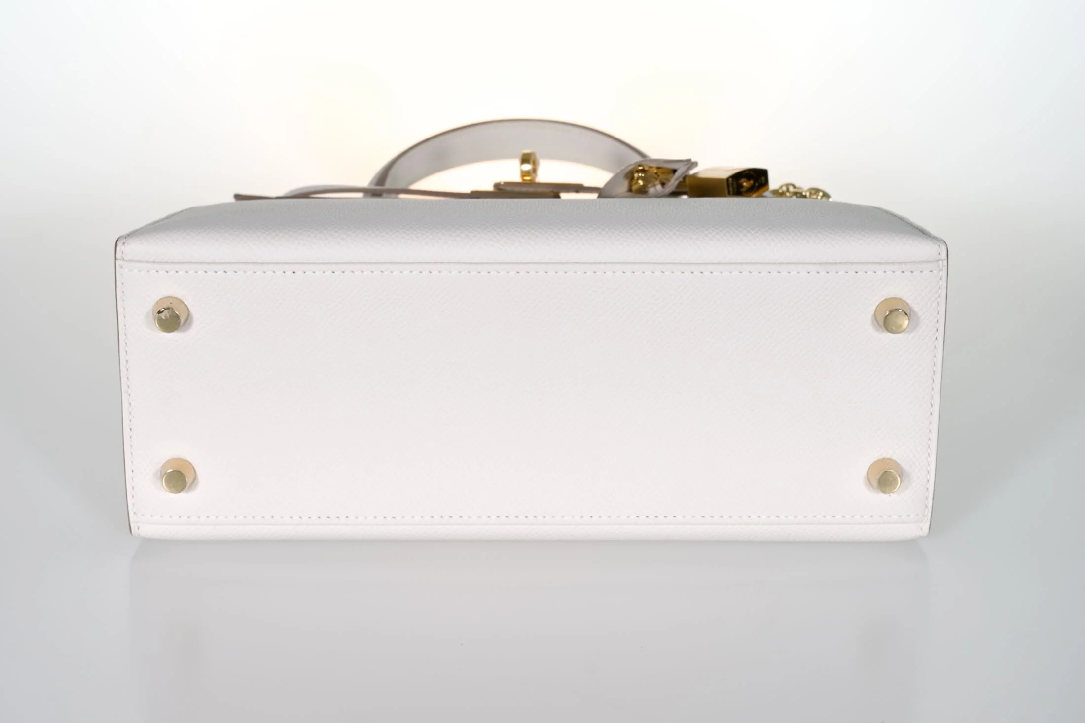 Hermès Kelly 25 Sellier Gris Pâle Epsom Gold Hardware