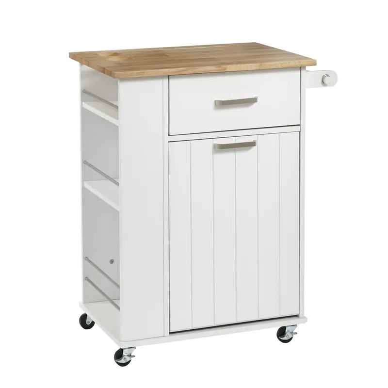 TMS Lima Kitchen Cart, White