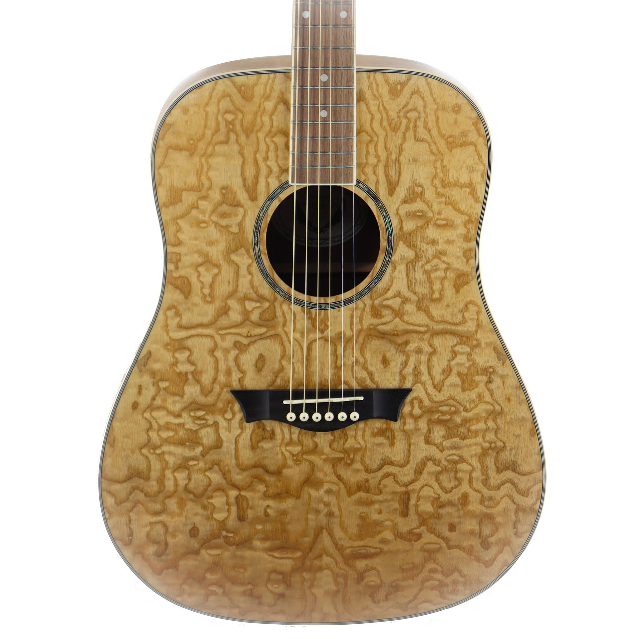 Dean AXS Dreadnought Quilt Ash Acoustic Guitar Gloss Natural