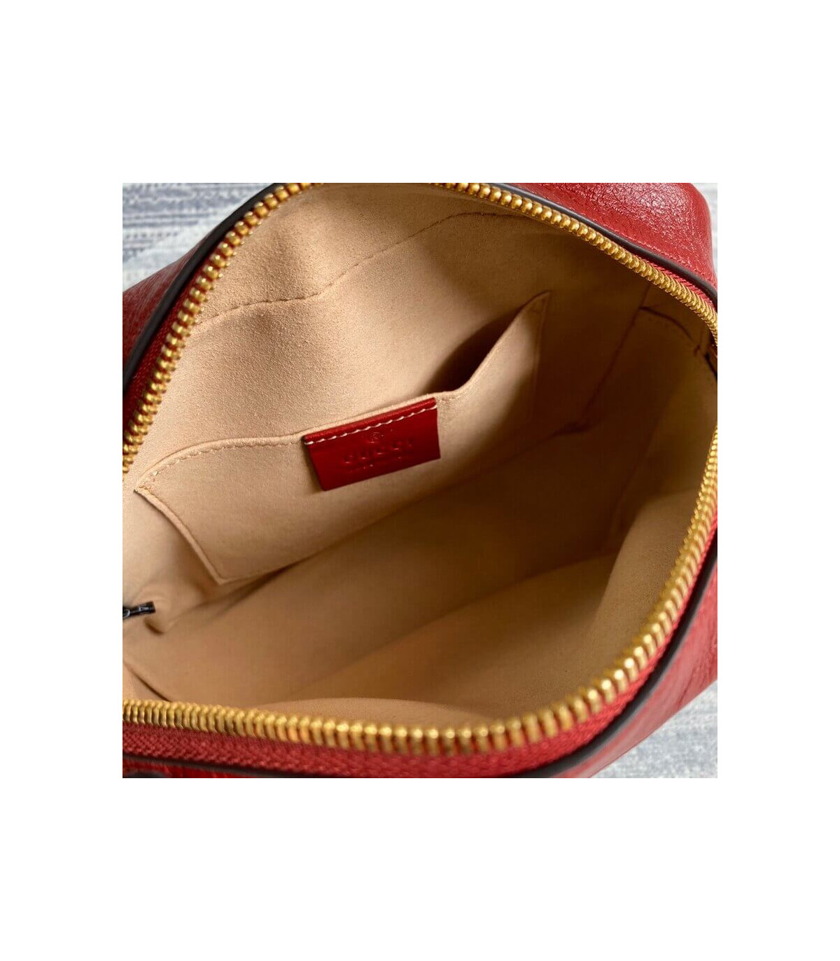 Gucci GG Canvas Matelasse Mini Bag Red
