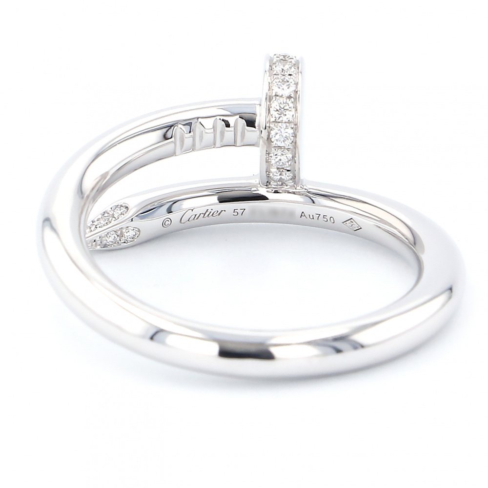 Cartier Juste un Clou Ring 18K White Gold Diamond