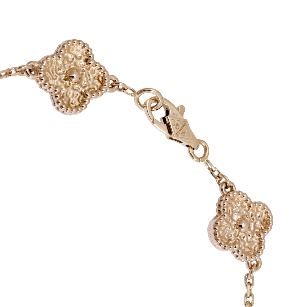 Van Cleef & Arpels Sweet Alhambra 6 Motifs Bracelet 18K Rose Gold VCARO8DD00