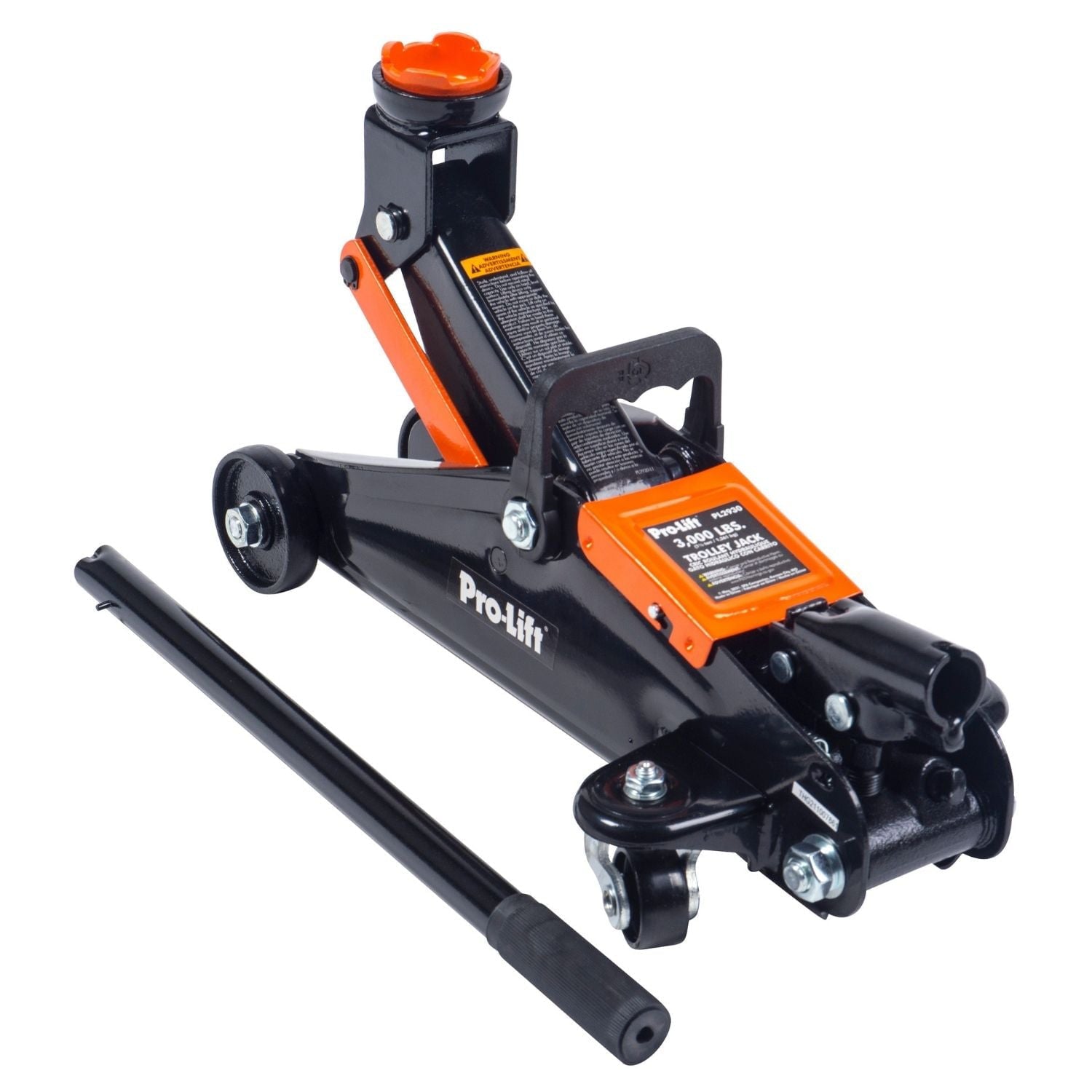 Pro-Lift Hydraulic 1.5 Ton Trolley Jack Car Lift - 3000 LBS Capacity
