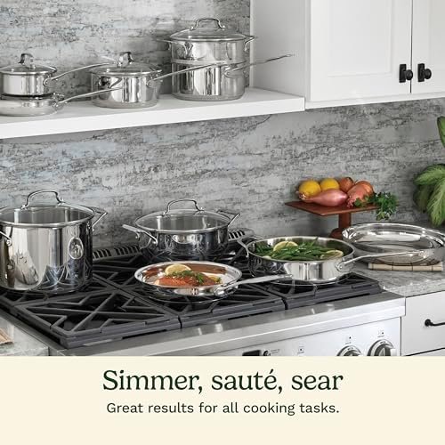 17-Piece Cookware Set, Chef’s Classic Steel Collection