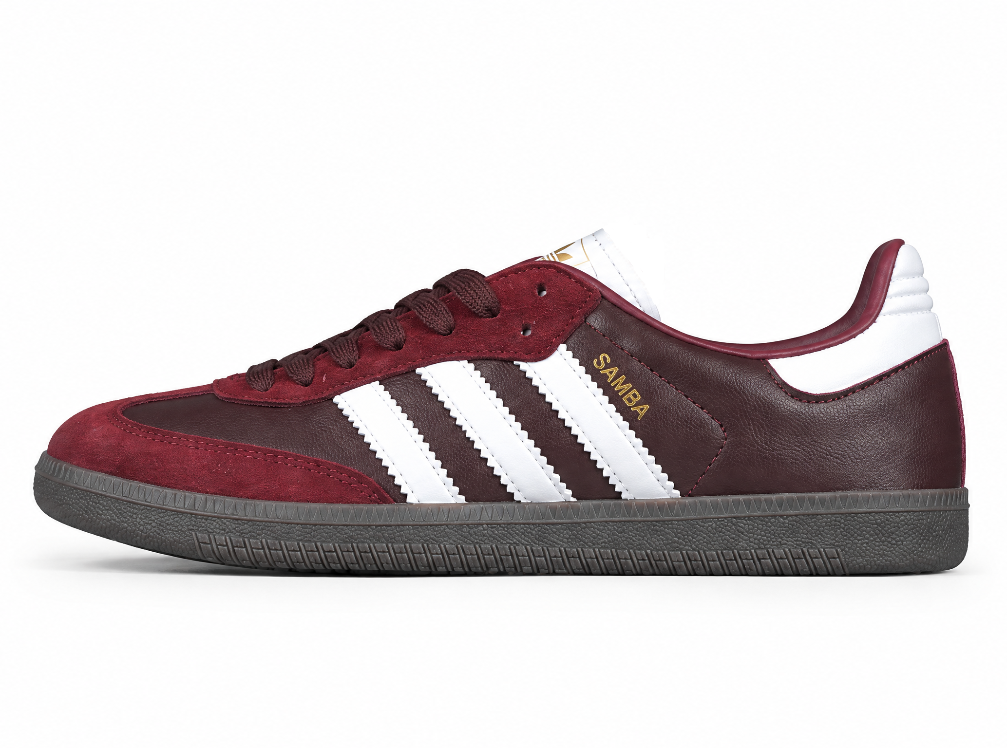 Adidas Samba Og Casual Sneakers Maroon/Off White/Gum JR8844