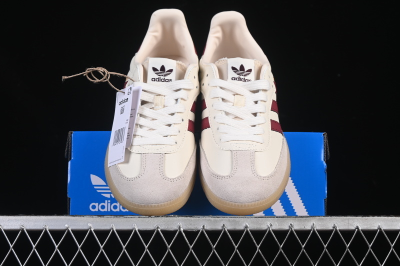 Adidas Samba Clover Casual Board Shoes Red/White JQ8554