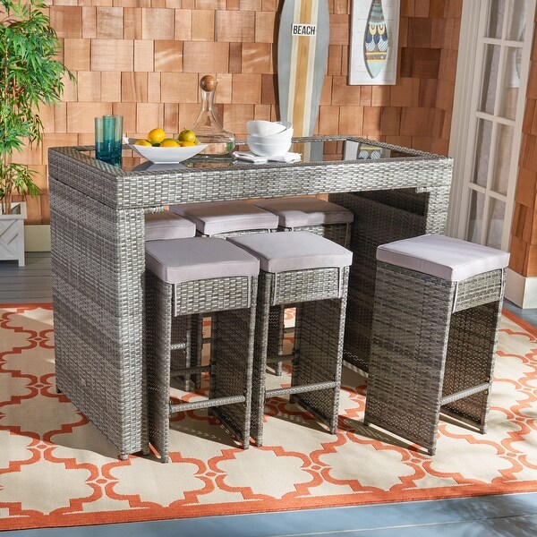 SAFAVIEH Horus 7Piece Outdoor Patio Dining Set.
