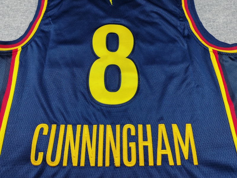 Men's Indiana Fever Sophie Cunningham #8 Navy Swingman Jersey