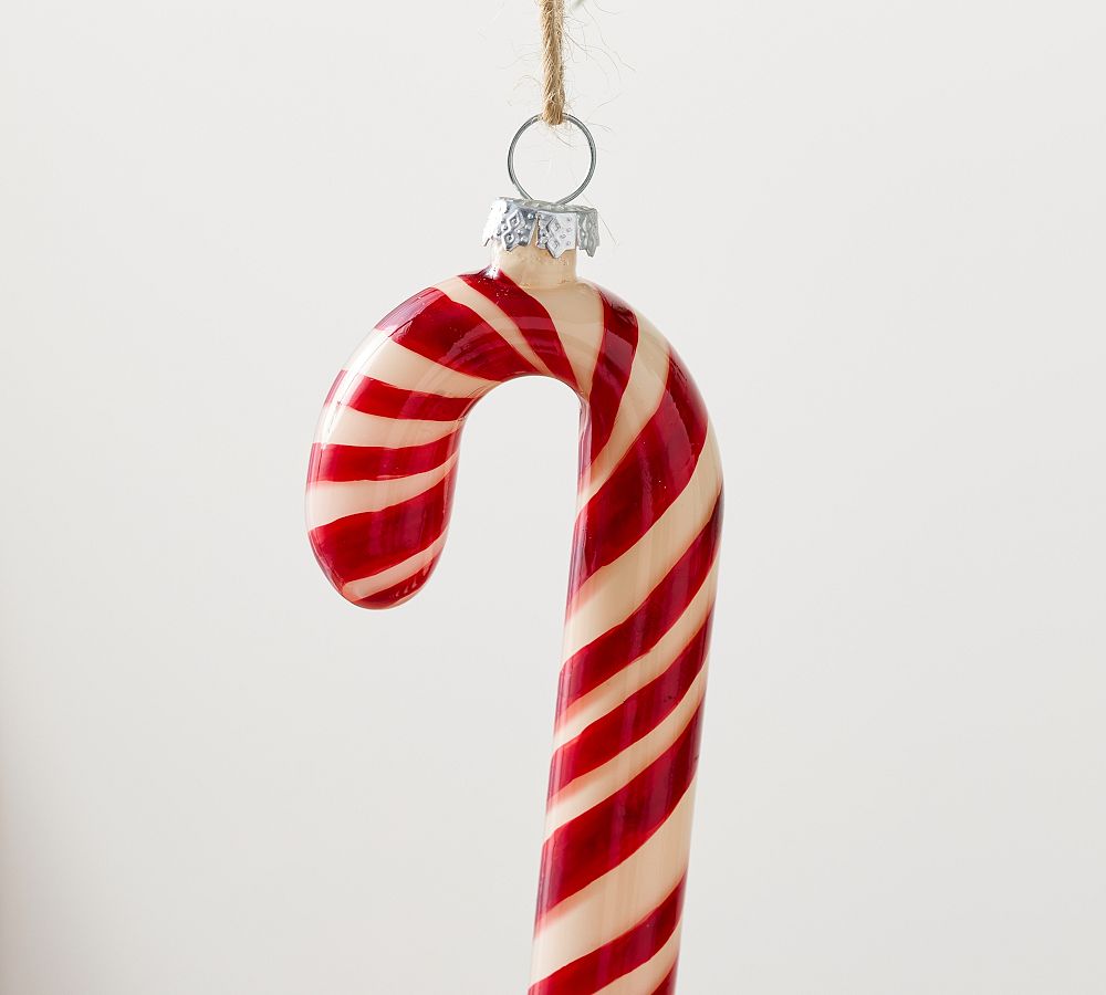 Glass Candy Cane Ornament  sgtnighsdesigns