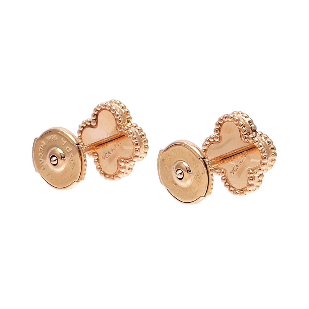 Van Cleef & Arpels Sweet Alhambra Earrings 18K Rose Gold VCARO8DB00