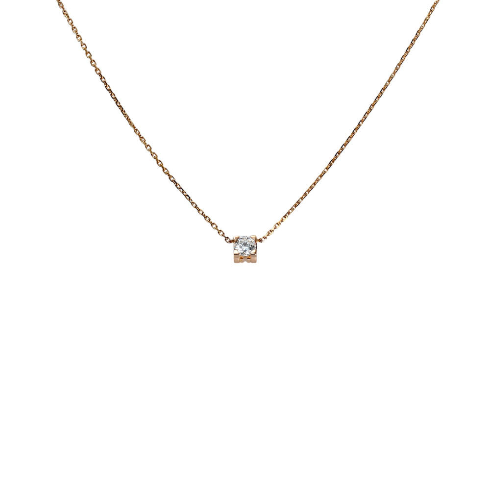 Cartier C Do Necklace 18K Rose Gold Diamond N7411200