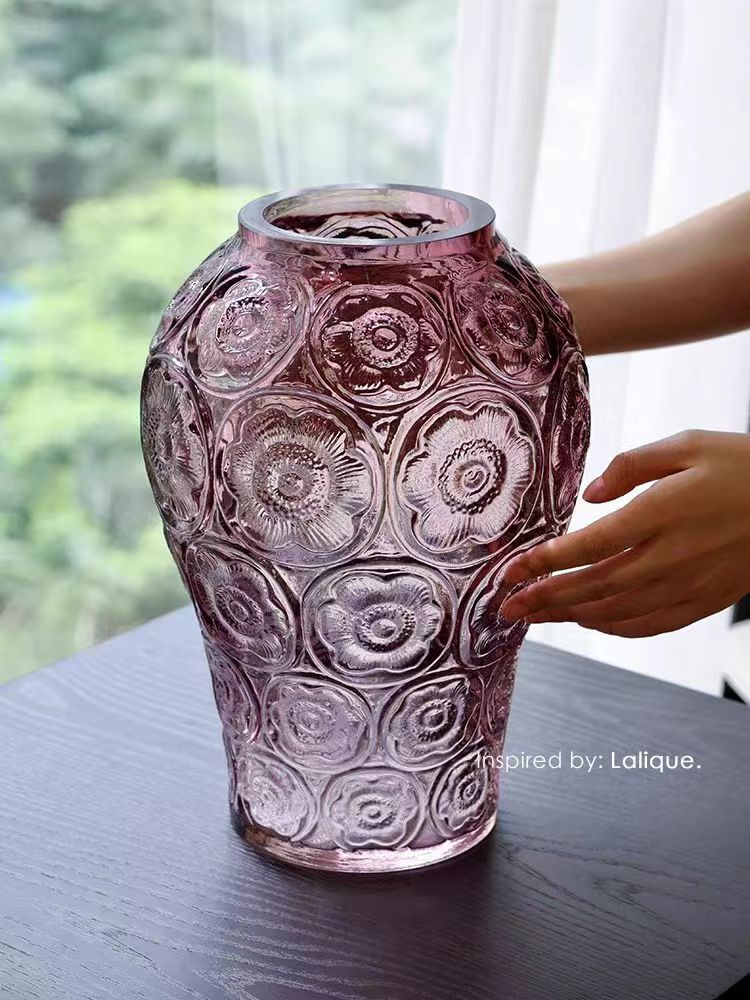 DC149 - Home Decor French Embossed Glass 