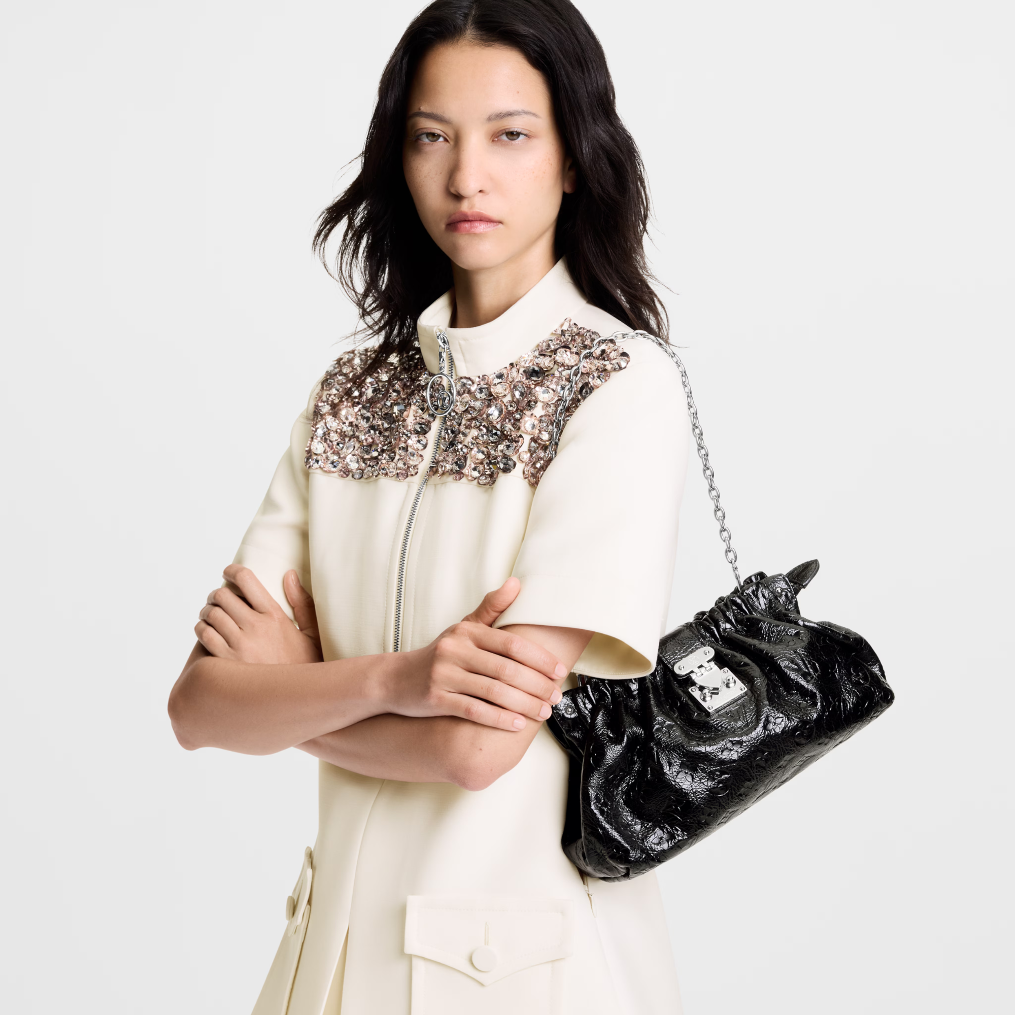 Louis Vuitton Pochette Sling PM Black M27822 30cm/11.8in