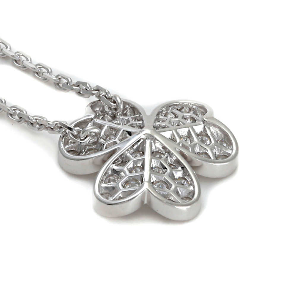 Van Cleef & Arpels Frivole Necklace 18K White Gold Diamond VCARD31800