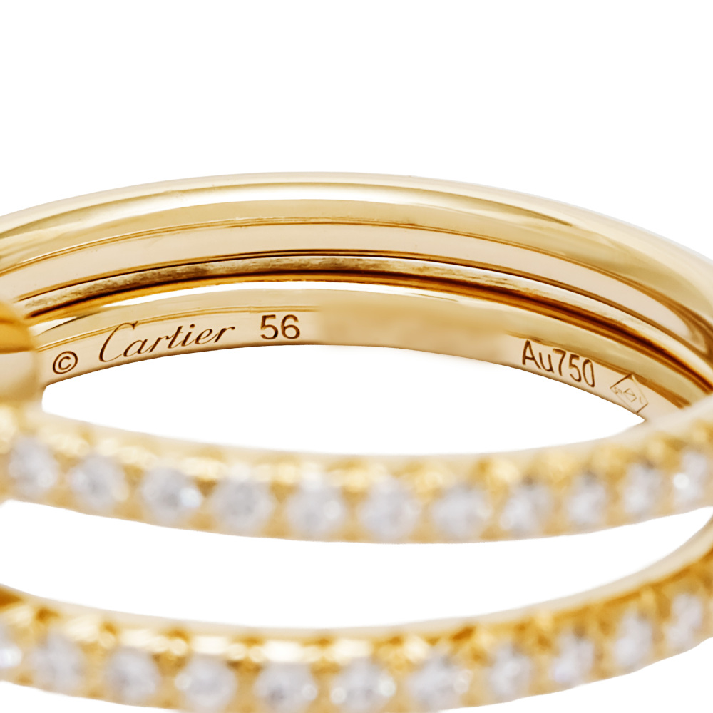Cartier Juste un Clou Ring 18K Yellow Gold Diamond B4211900