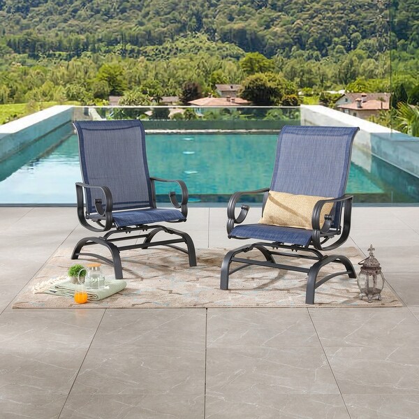 Patio Festival Outdoor Rocking Motion Chair (2Pk)
