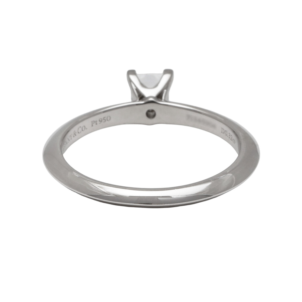 Tiffany & Co. Knife Edge Ring Platinum Diamond