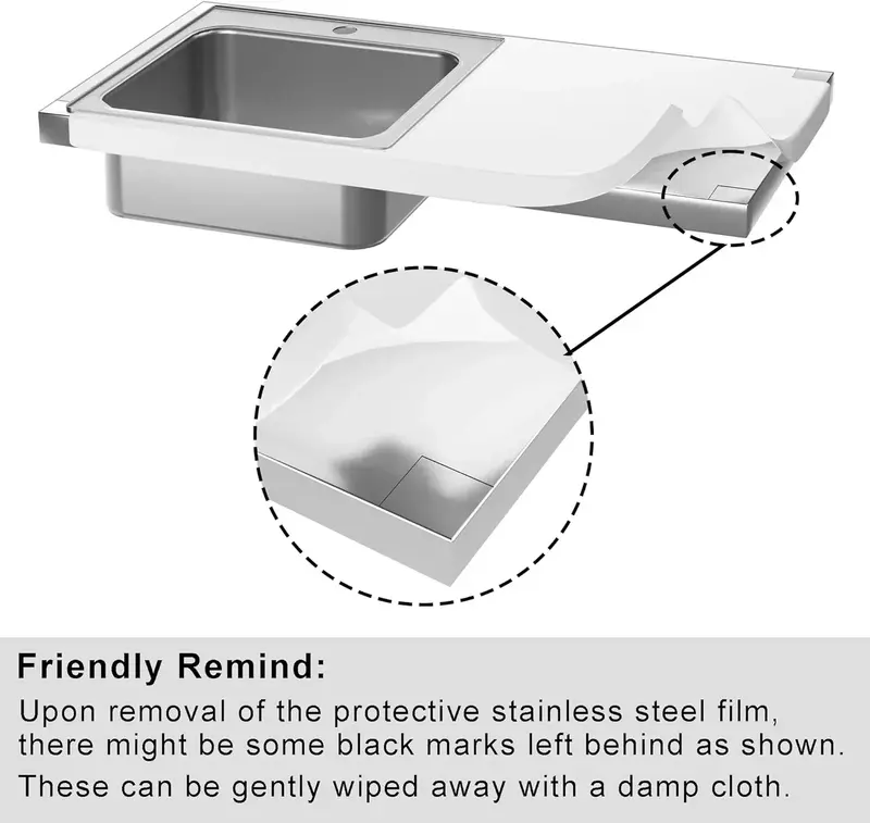 Stainless Steel Outdoor Grill Table with Built-In Sink – Multi-Function Metal Kitchen Island Cart